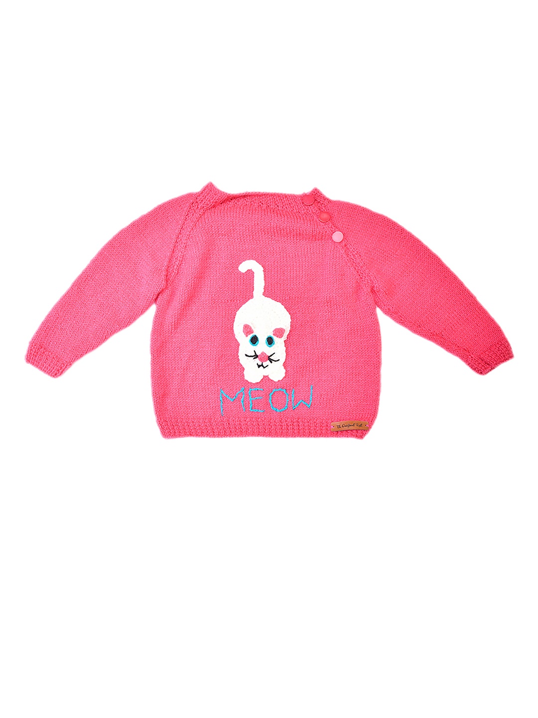 The Original Knit Girls Magenta & White Acrylic Cable Knit Embroidered Handmade Pullover
The Original Knit Girls Magenta & White Acrylic Cable Knit Embroidered Handmade Pullover