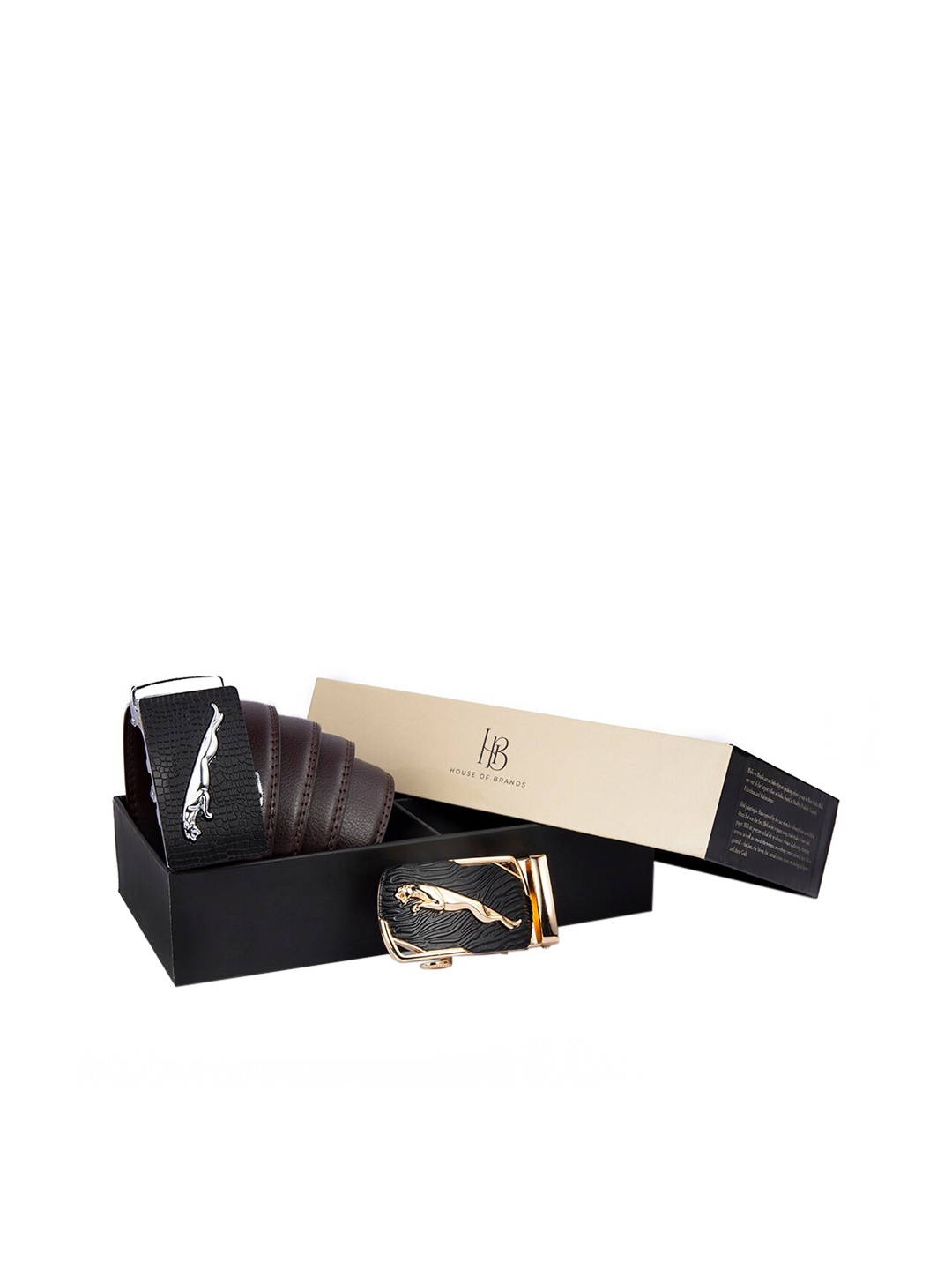 Bange Genuine Leather Autolock Black Belt With Two Premium Interchangeable Buckle Gift Set, Brown
Bange Genuine Leather Autolock Black Belt With Two Premium Interchangeable Buckle Gift Set, Brown