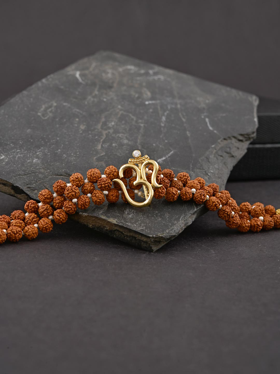 Tistabene Men Gold-Toned & Brown Gold-Plated Charm Bracelet 
Tistabene Men Gold-Toned & Brown Gold-Plated Charm Bracelet