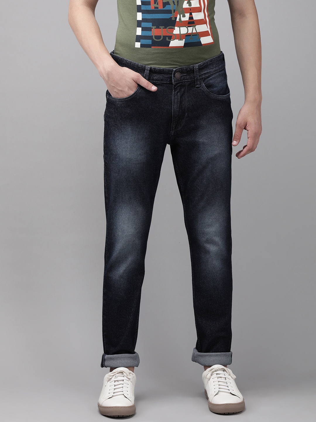 U.S. Polo Assn. Denim Co. Men Blue Brandon Slim Fit Light Fade Mid-Rise Stretchable Jeans
U.S. Polo Assn. Denim Co. Men Blue Brandon Slim Fit Light Fade Mid-Rise Stretchable Jeans