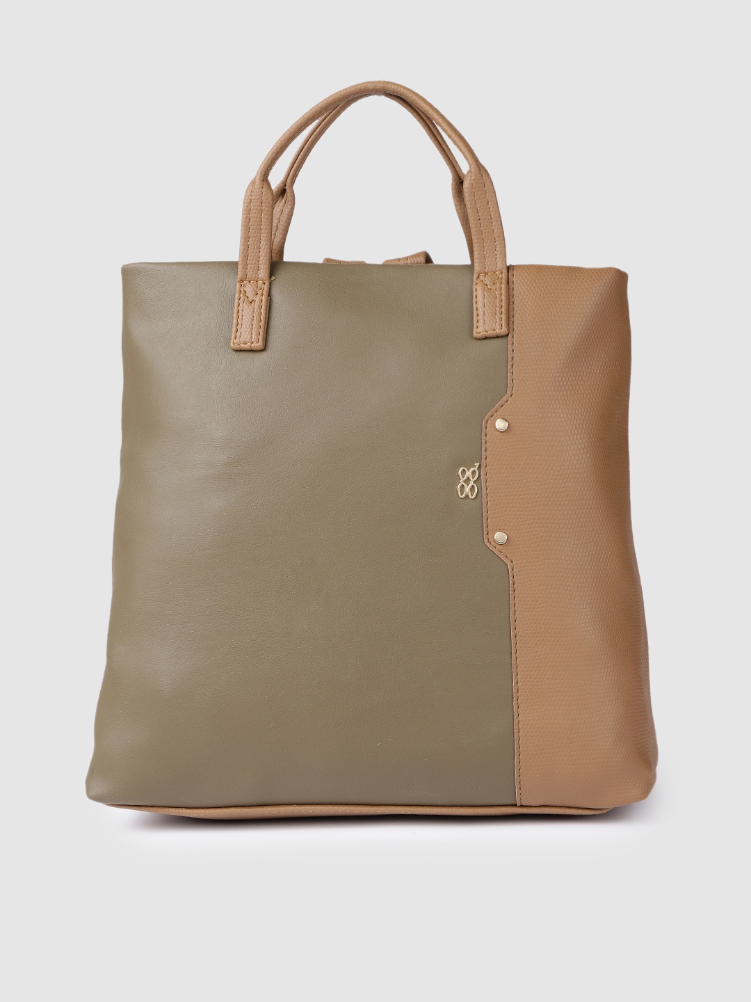 Baggit Brown & Olive Green Synthetic Leather Oversized Shoulder Bag with Back Straps
Baggit Brown & Olive Green Synthetic Leather Oversized Shoulder Bag with Back Straps