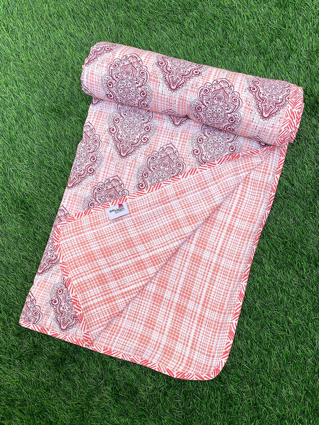 BELLA CASA Pink Ethinic Motifs Printed Reversible100 % Cotton Single 180 GSM AC Dohar
BELLA CASA Pink Ethinic Motifs Printed Reversible100 % Cotton Single 180 GSM AC Dohar