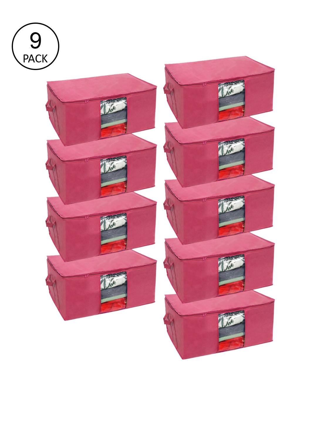 prettykrafts Set Of 9 Maroon Solid Underbed Large Storage Bags With Transparent Window
prettykrafts Set Of 9 Maroon Solid Underbed Large Storage Bags With Transparent Window