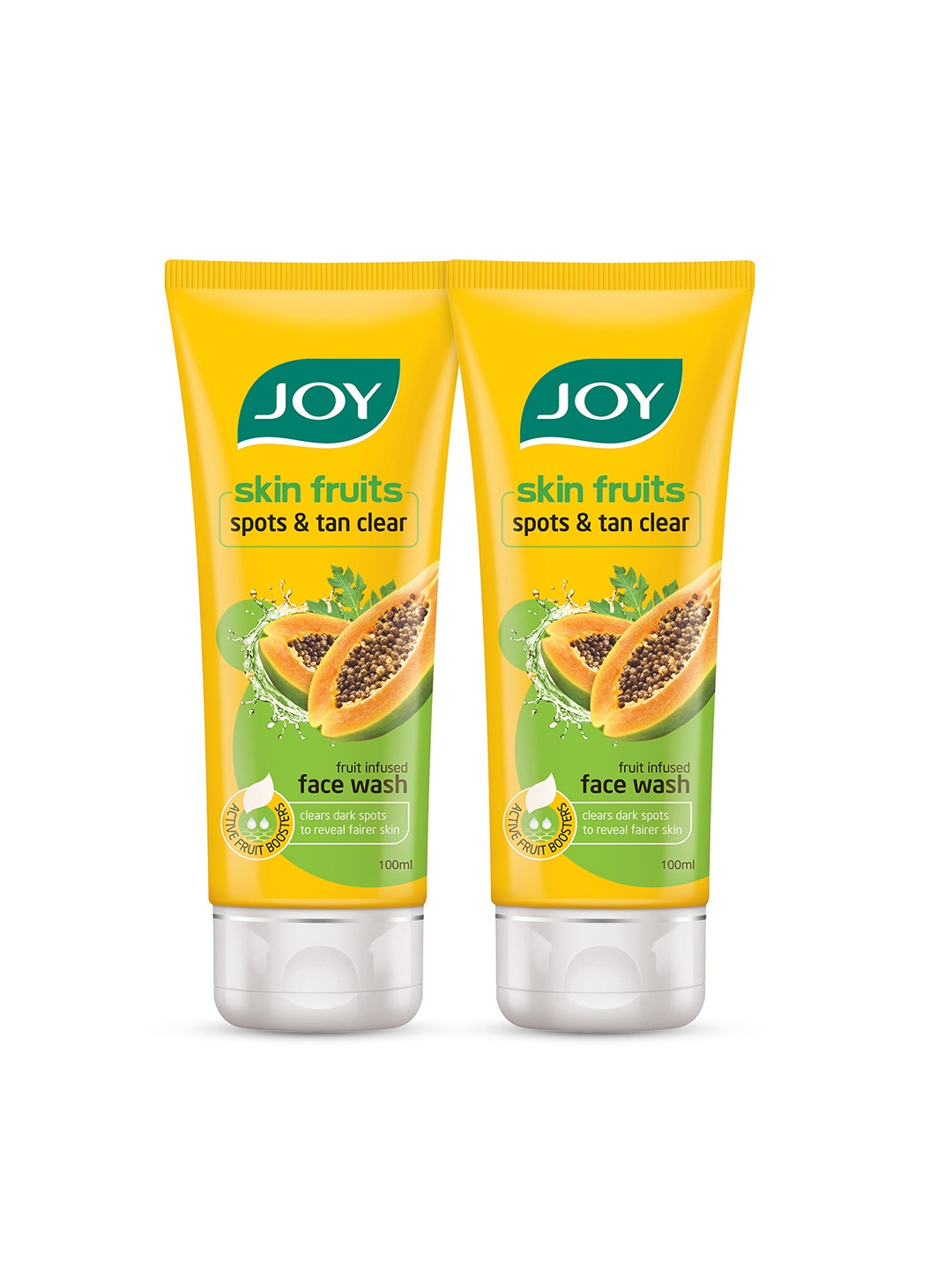 JOY Set of 2 Papaya Tan Clear Face Wash for Bright & Glowing Skin - 100ml Each, Yellow
JOY Set of 2 Papaya Tan Clear Face Wash for Bright & Glowing Skin - 100ml Each, Yellow