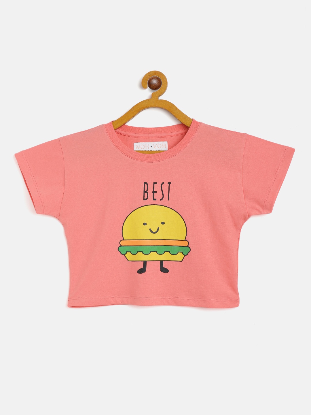 Noh Voh - SASSAFRAS Kids Girls Peach-Coloured & Mustard Yellow Burger Print Crop T-shirt
Noh Voh - SASSAFRAS Kids Girls Peach-Coloured & Mustard Yellow Burger Print Crop T-shirt