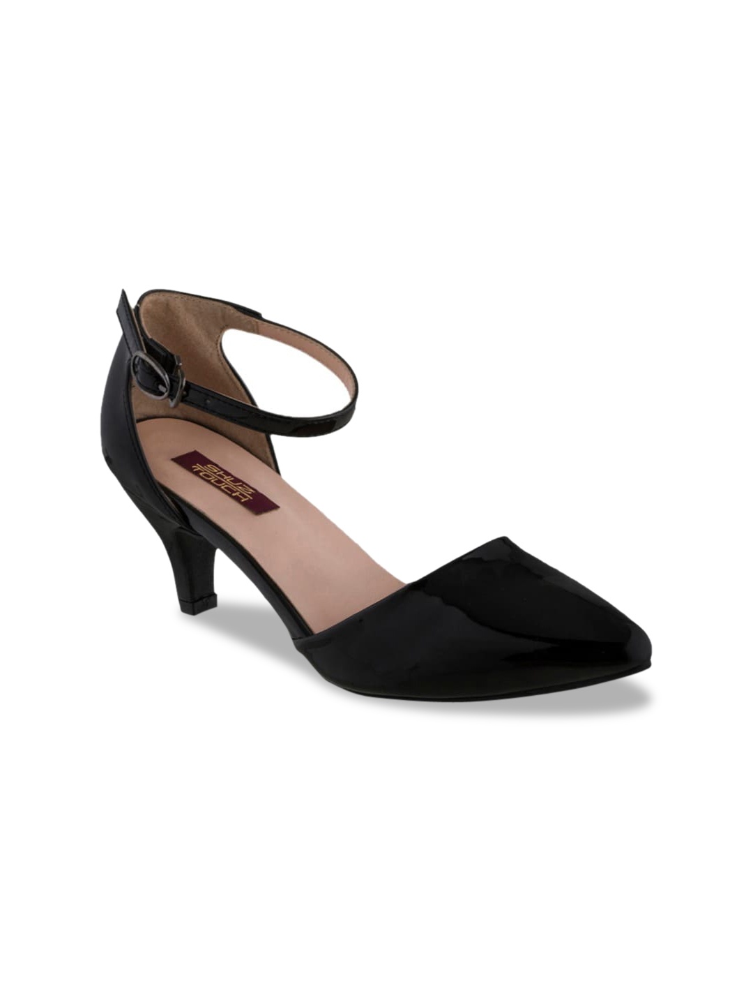 SHUZ TOUCH Black Kitten Pumps
