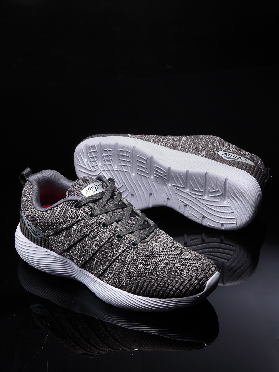 Action Men Grey Mesh Running Shoes