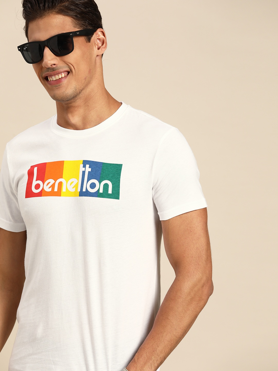 United Colors of Benetton Men White Yellow Pure Cotton Brand Logo Print Pure Cotton T-shirt
United Colors of Benetton Men White Yellow Pure Cotton Brand Logo Print Pure Cotton T-shirt