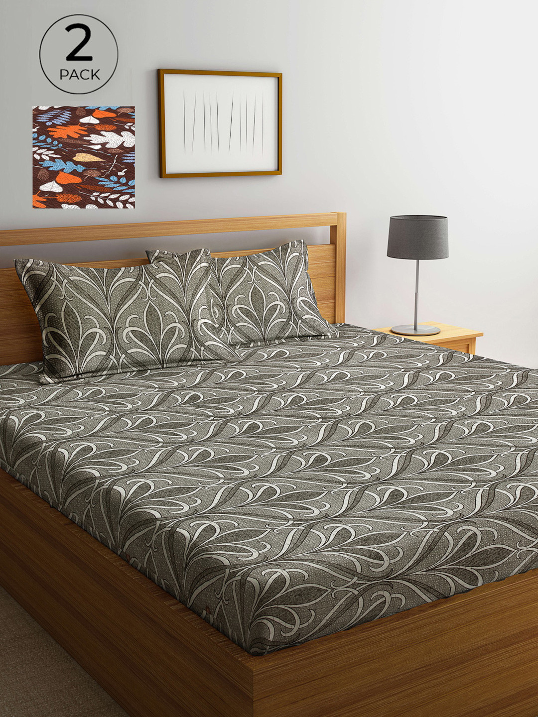 Arrabi Multicoloured Ethnic Motifs 300 TC 2 King Bedsheet with 4 Pillow Covers, Multi
Arrabi Multicoloured Ethnic Motifs 300 TC 2 King Bedsheet with 4 Pillow Covers, Multi
