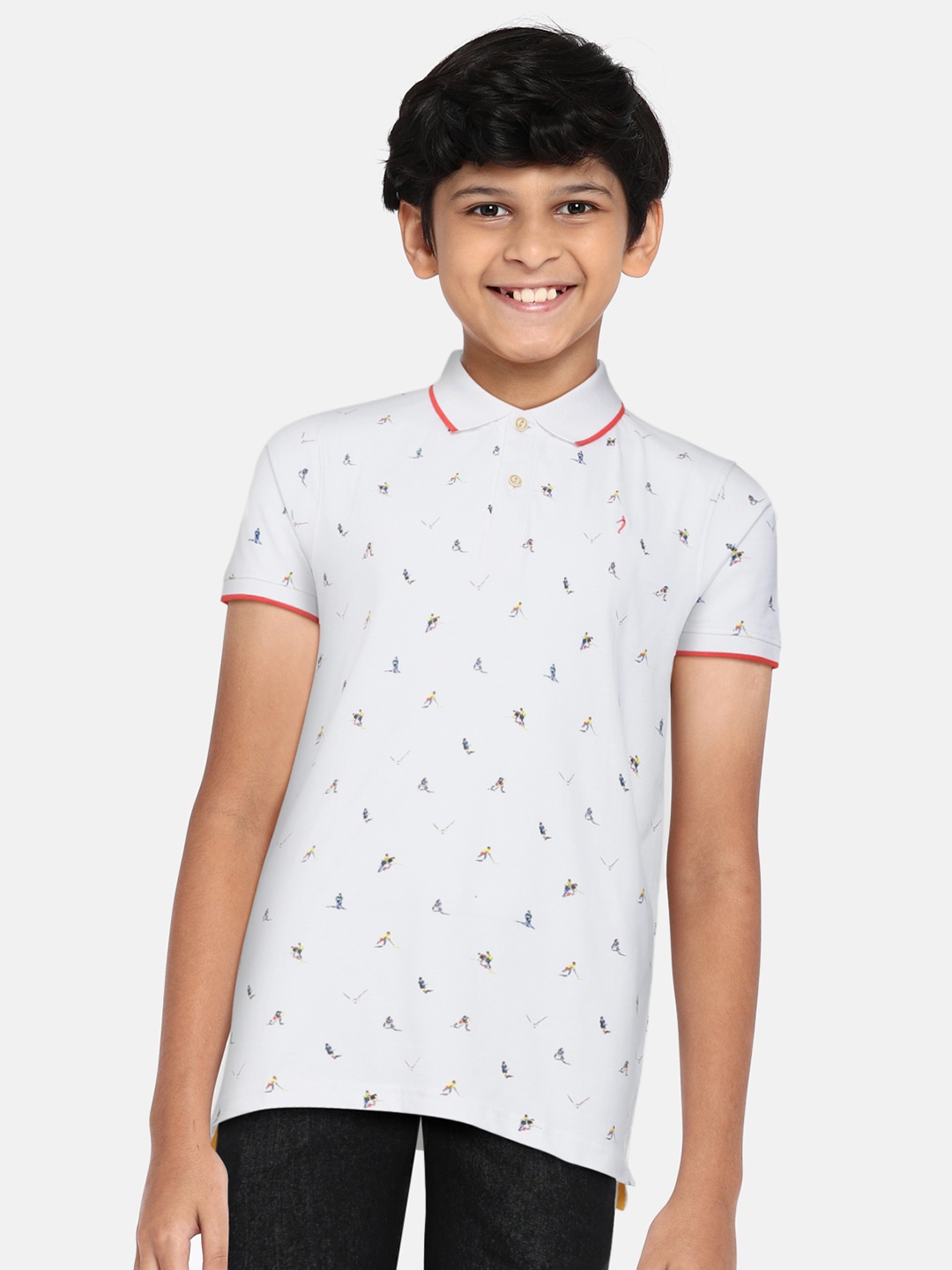 Indian Terrain Boys White Blue Hockey Sports Printed Polo Collar Cotton Pure Cotton T-shirt
Indian Terrain Boys White Blue Hockey Sports Printed Polo Collar Cotton Pure Cotton T-shirt