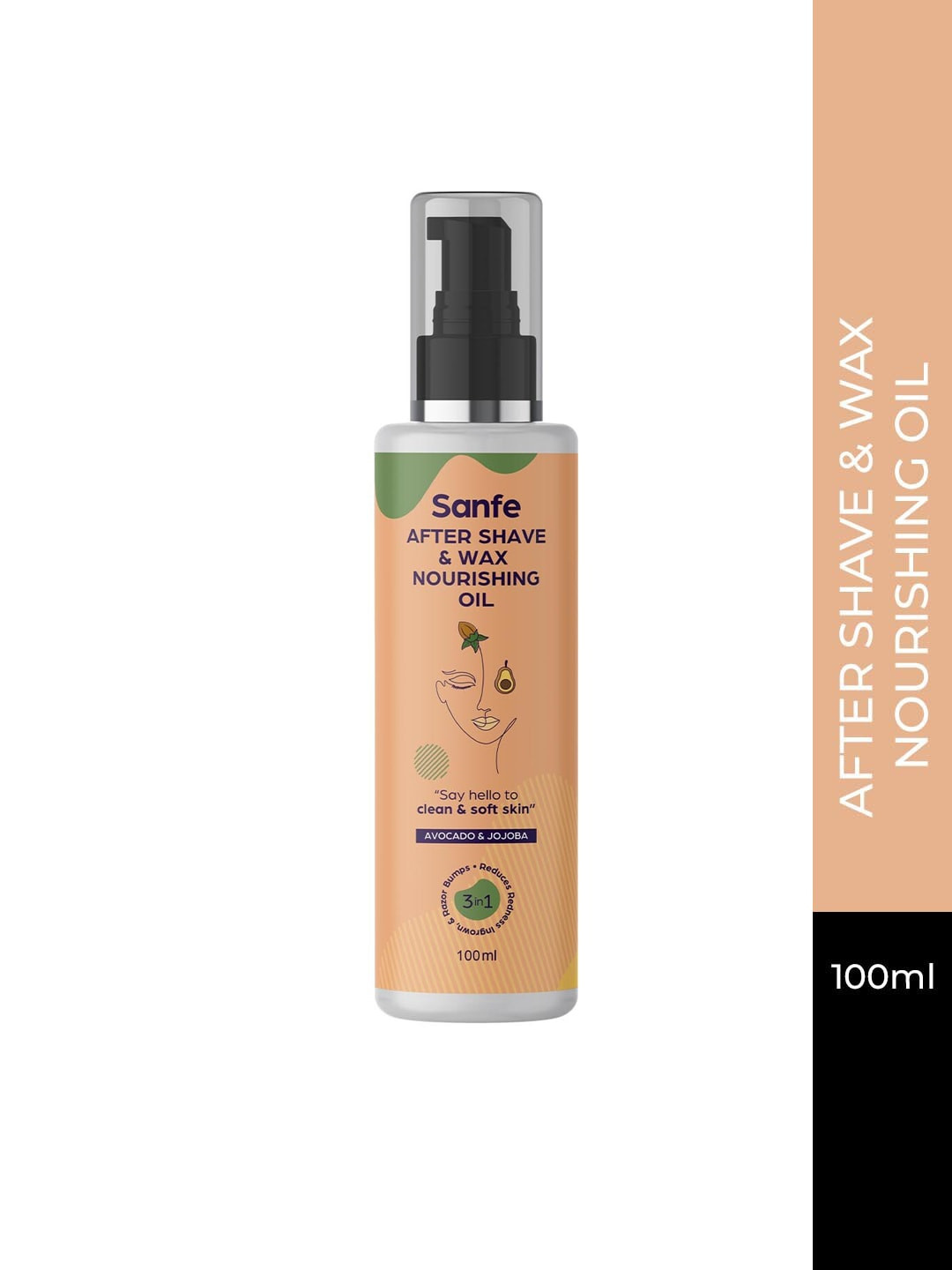 Sanfe After Shave & Wax Nourishing Oil - 100ml, Coral 
Sanfe After Shave & Wax Nourishing Oil - 100ml, Coral