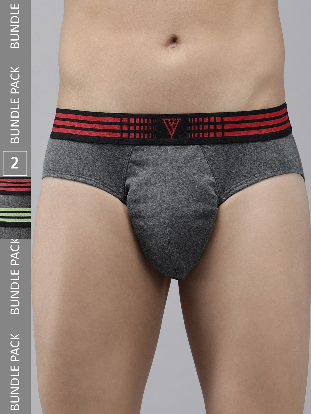 Van Heusen Men Pack of 2 Antibacterial Colour Fresh Cotton Briefs 8905482041805, Grey
Van Heusen Men Pack of 2 Antibacterial Colour Fresh Cotton Briefs 8905482041805, Grey