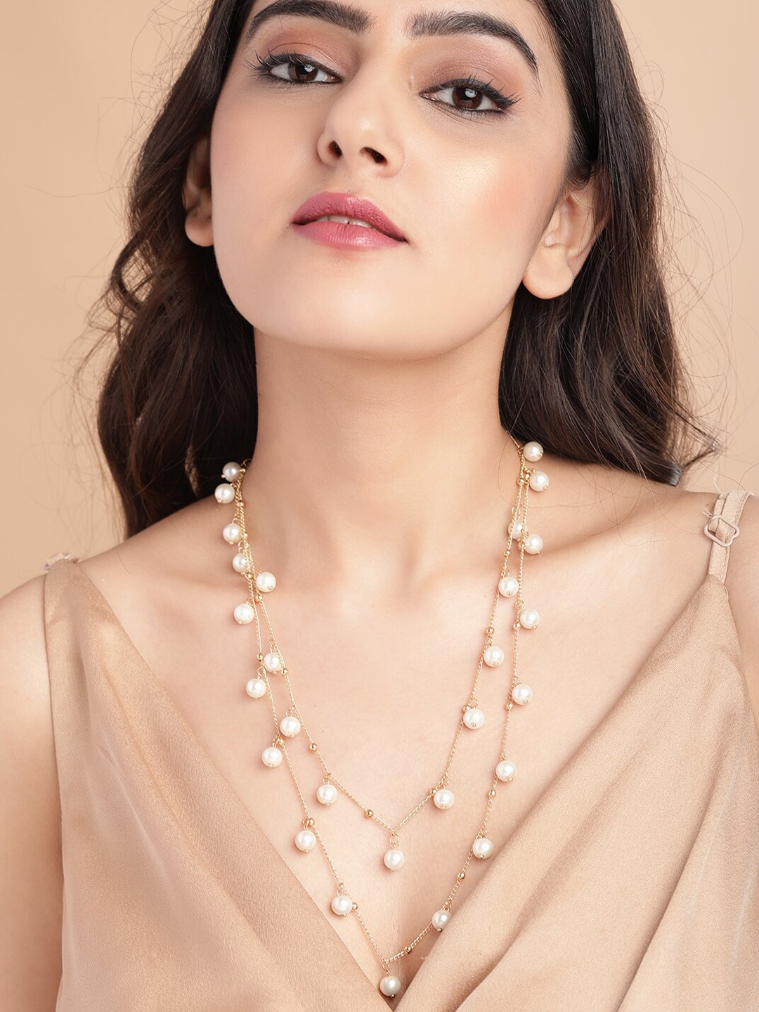 TOKYO TALKIES X rubans FASHION ACCESSORIES Gold-Toned & White Gold-Plated Handcrafted Necklace
TOKYO TALKIES X rubans FASHION ACCESSORIES Gold-Toned & White Gold-Plated Handcrafted Necklace