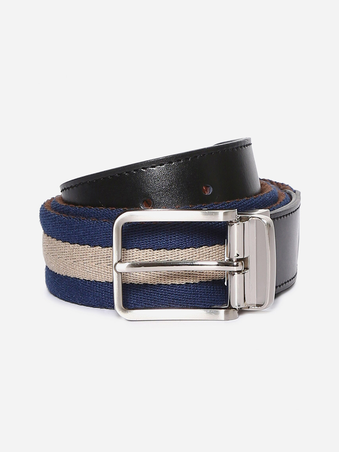 Arrow Men Navy Blue & Brown Leather Reversible Belt 
Arrow Men Navy Blue & Brown Leather Reversible Belt