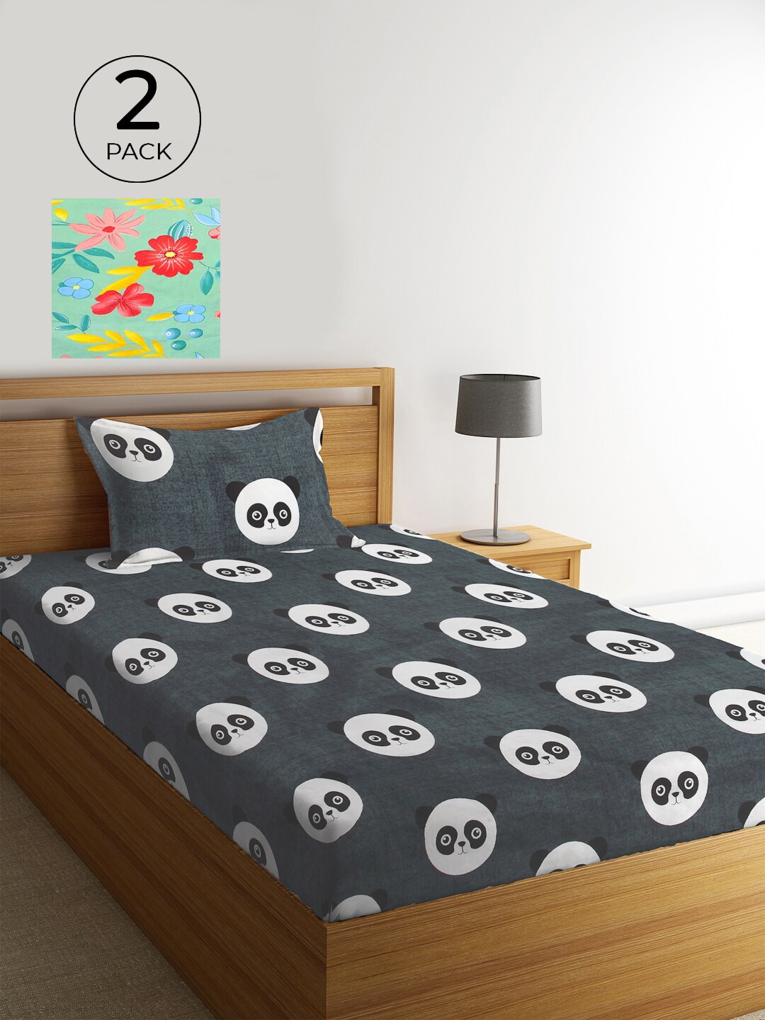 KLOTTHE White & Green Cartoon Characters 210 TC 2 Single Bedsheet with 2 Pillow Covers
KLOTTHE White & Green Cartoon Characters 210 TC 2 Single Bedsheet with 2 Pillow Covers