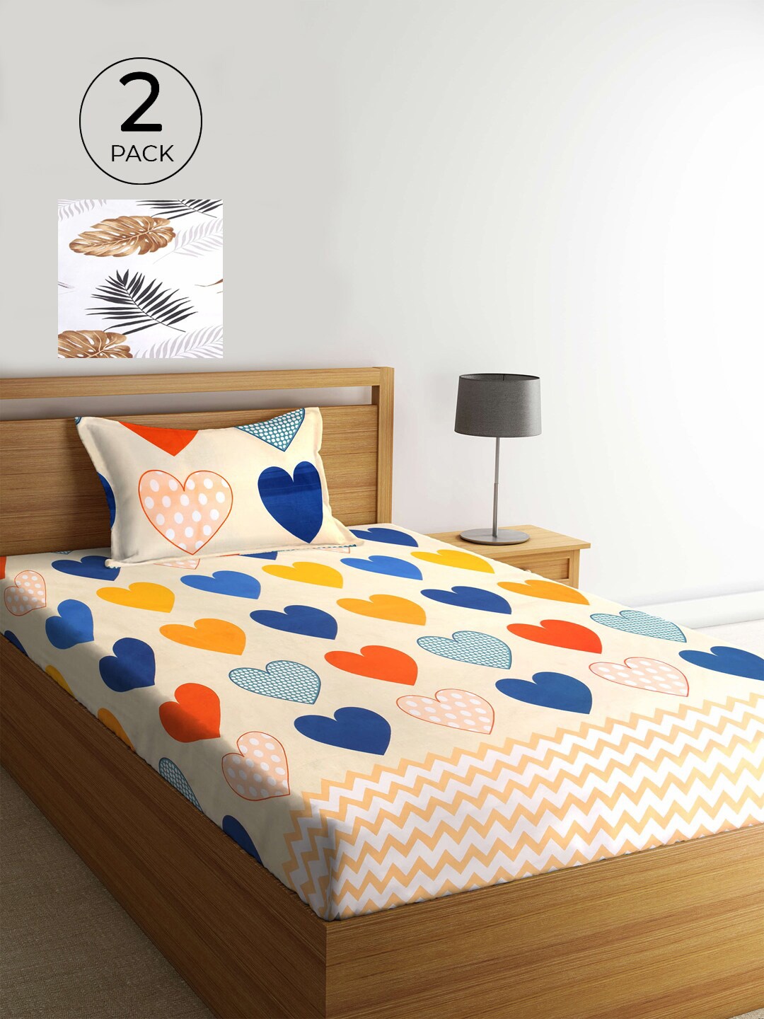 KLOTTHE White & Brown Cartoon Characters 210 TC 2 Single Bedsheet with 2 Pillow Covers
KLOTTHE White & Brown Cartoon Characters 210 TC 2 Single Bedsheet with 2 Pillow Covers