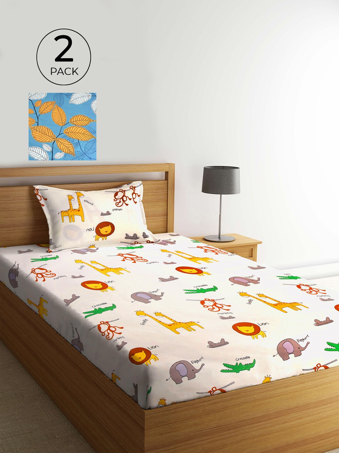 KLOTTHE White & Blue Cartoon Characters 210 TC 2 Single Bedsheet with 2 Pillow Covers
KLOTTHE White & Blue Cartoon Characters 210 TC 2 Single Bedsheet with 2 Pillow Covers