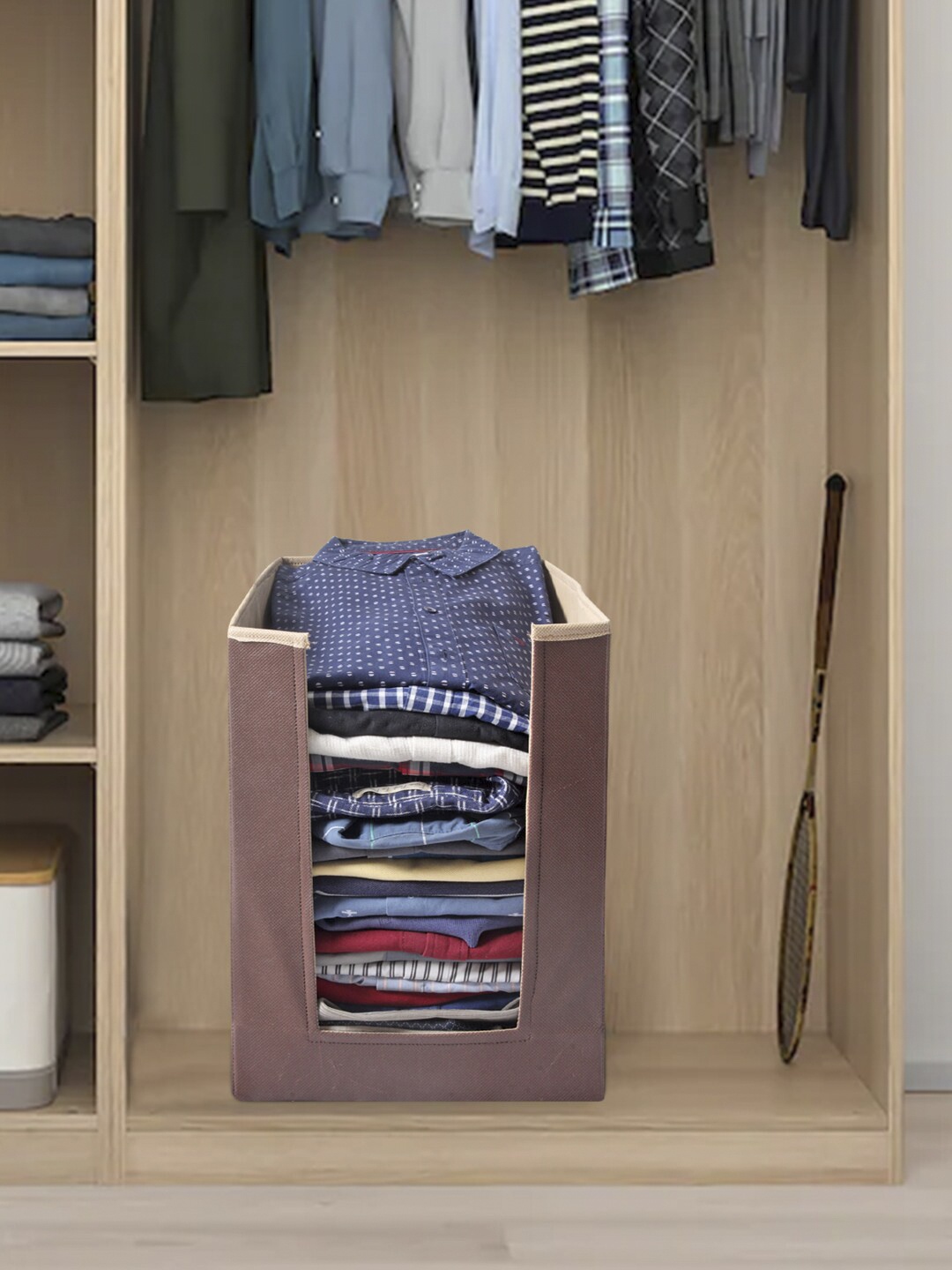 prettykrafts Set Of 9 Brown & Beige Solid Foldable Shirt Stacker Wardrobe Organizers
prettykrafts Set Of 9 Brown & Beige Solid Foldable Shirt Stacker Wardrobe Organizers