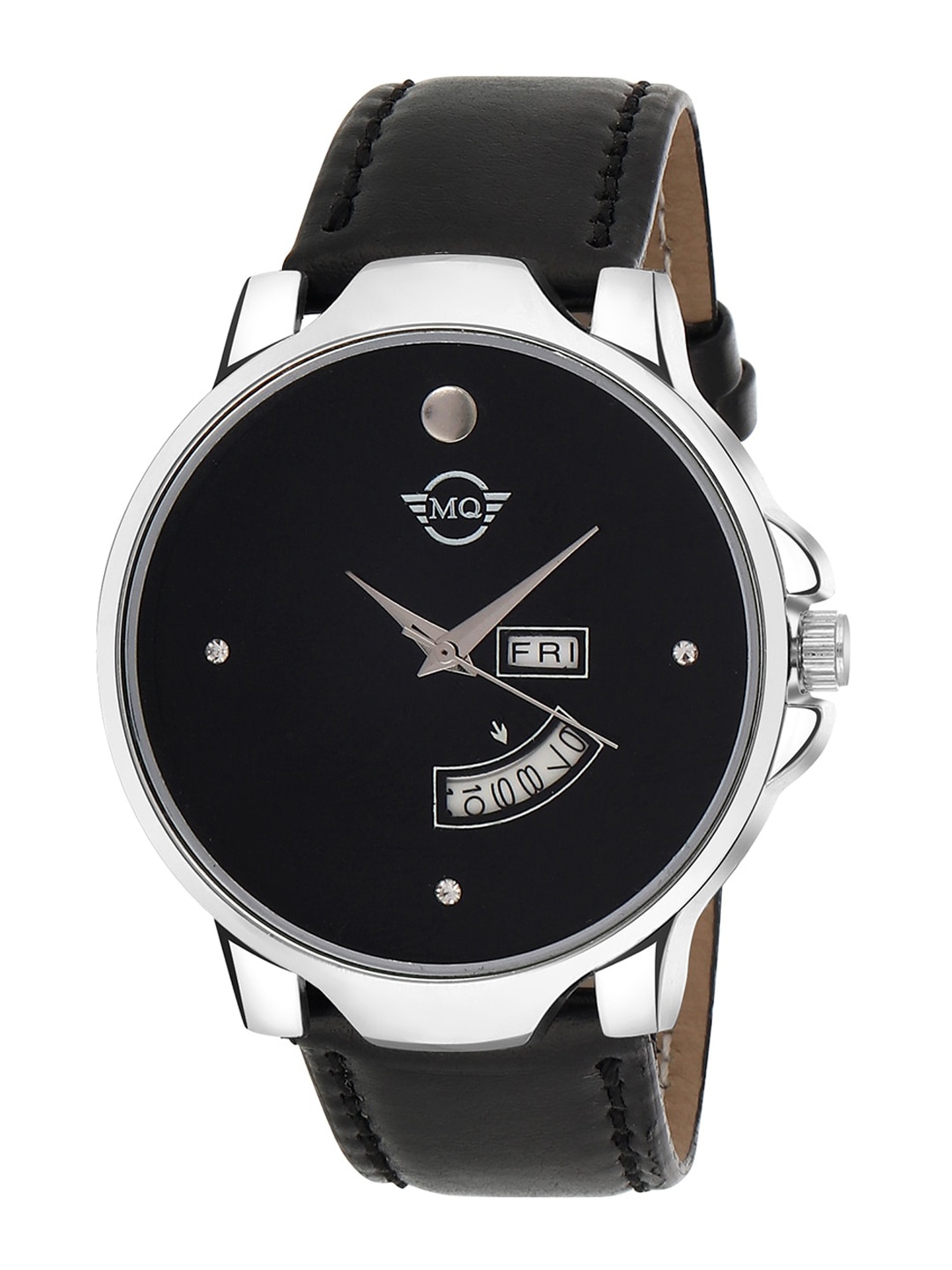 MUTAQINOTI Men Black Embellished Dial & Black Wrap Around Straps Analogue Automatic Watch MQWT-TM154
MUTAQINOTI Men Black Embellished Dial & Black Wrap Around Straps Analogue Automatic Watch MQWT-TM154