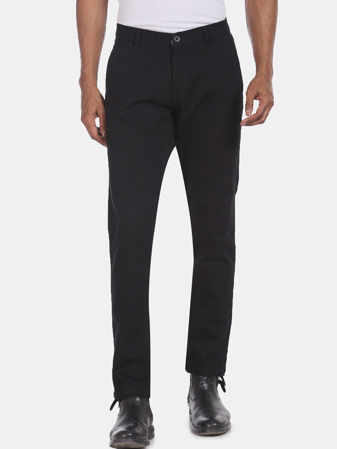 Ruggers Men Black Trousers