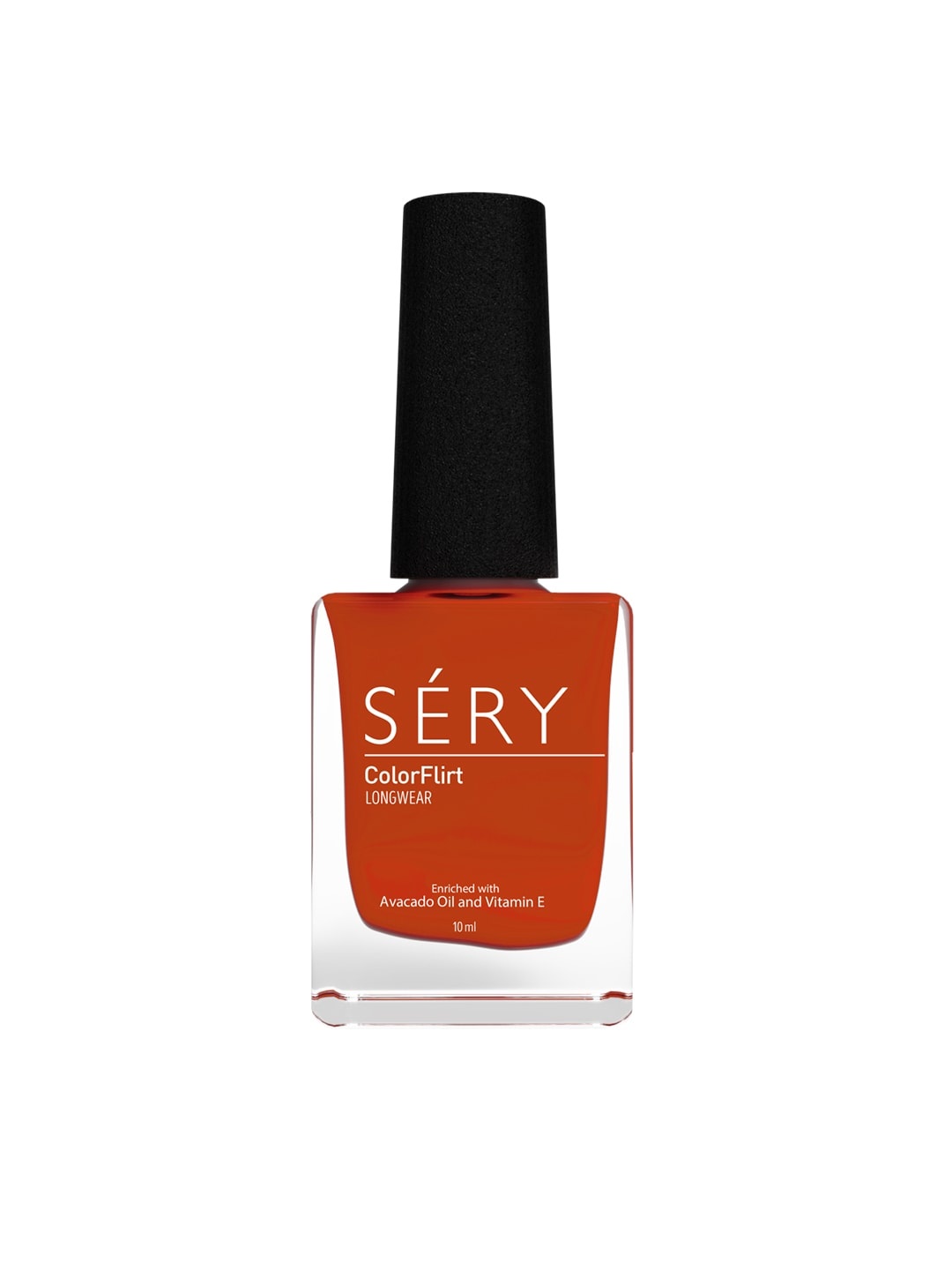 SERY Color Flirt Longwear Nail Paint with Avocado Oil & Vitamin E - Rustic Orange, Rust
SERY Color Flirt Longwear Nail Paint with Avocado Oil & Vitamin E - Rustic Orange, Rust