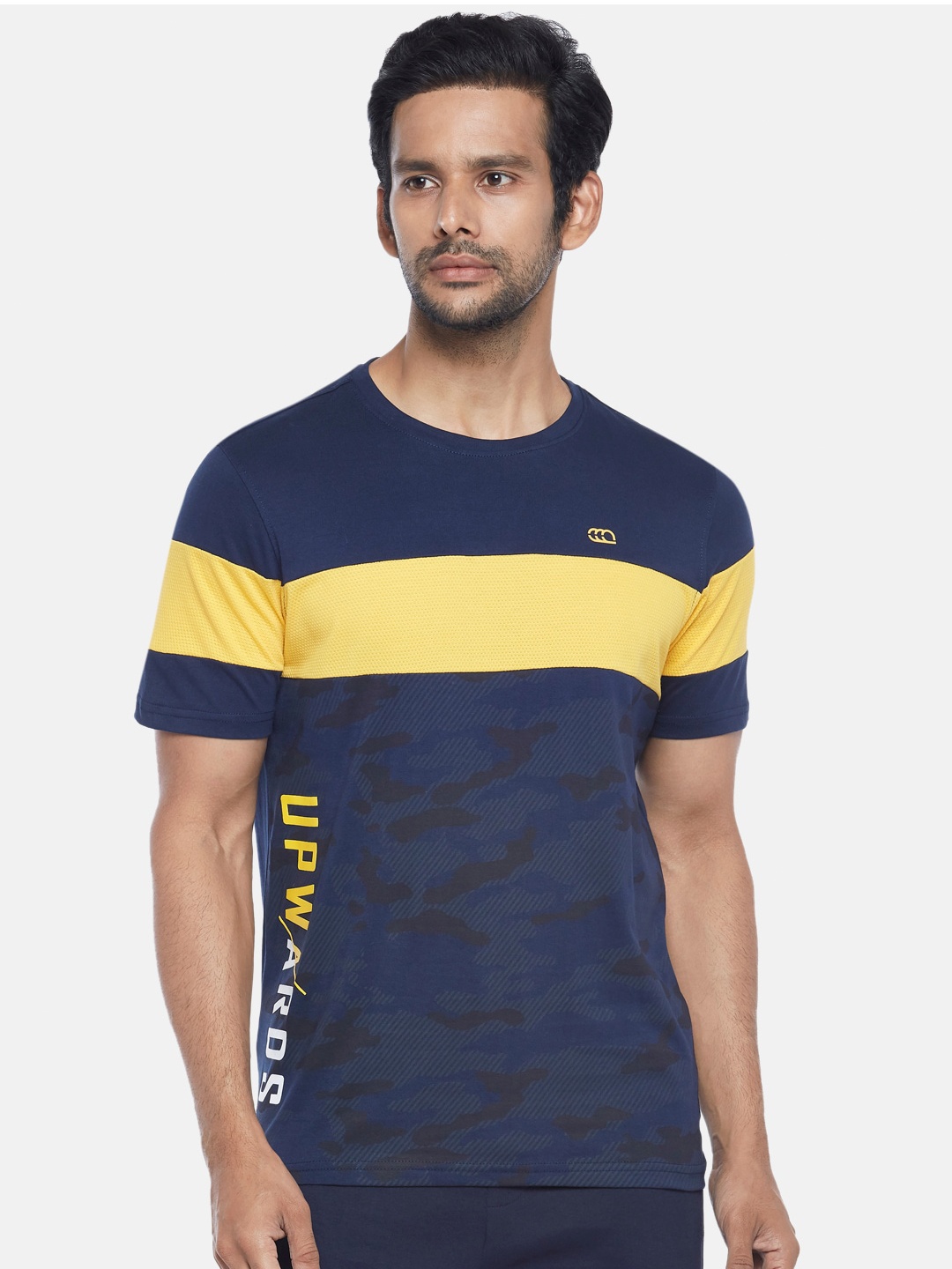 Ajile by Pantaloons Men Navy Blue Black Camouflage Printed Slim Fit Pure Cotton T-shirt
Ajile by Pantaloons Men Navy Blue Black Camouflage Printed Slim Fit Pure Cotton T-shirt