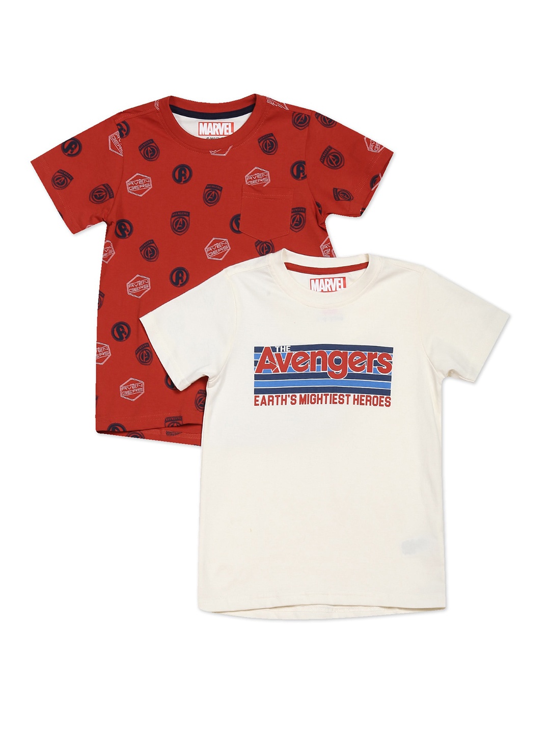 Colt Boys Pack of 2 Assorted Printed T-shirt