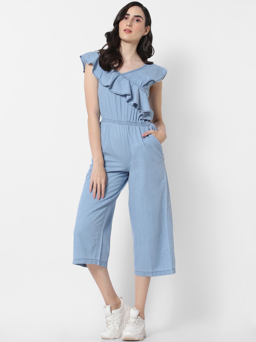 MARCA Disati Blue Culotte Jumpsuit