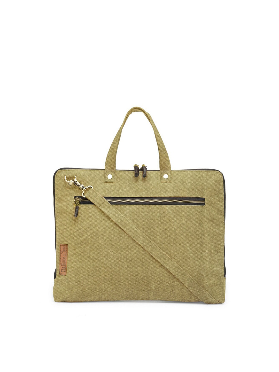 The House of Tara Unisex Beige Laptop Bag