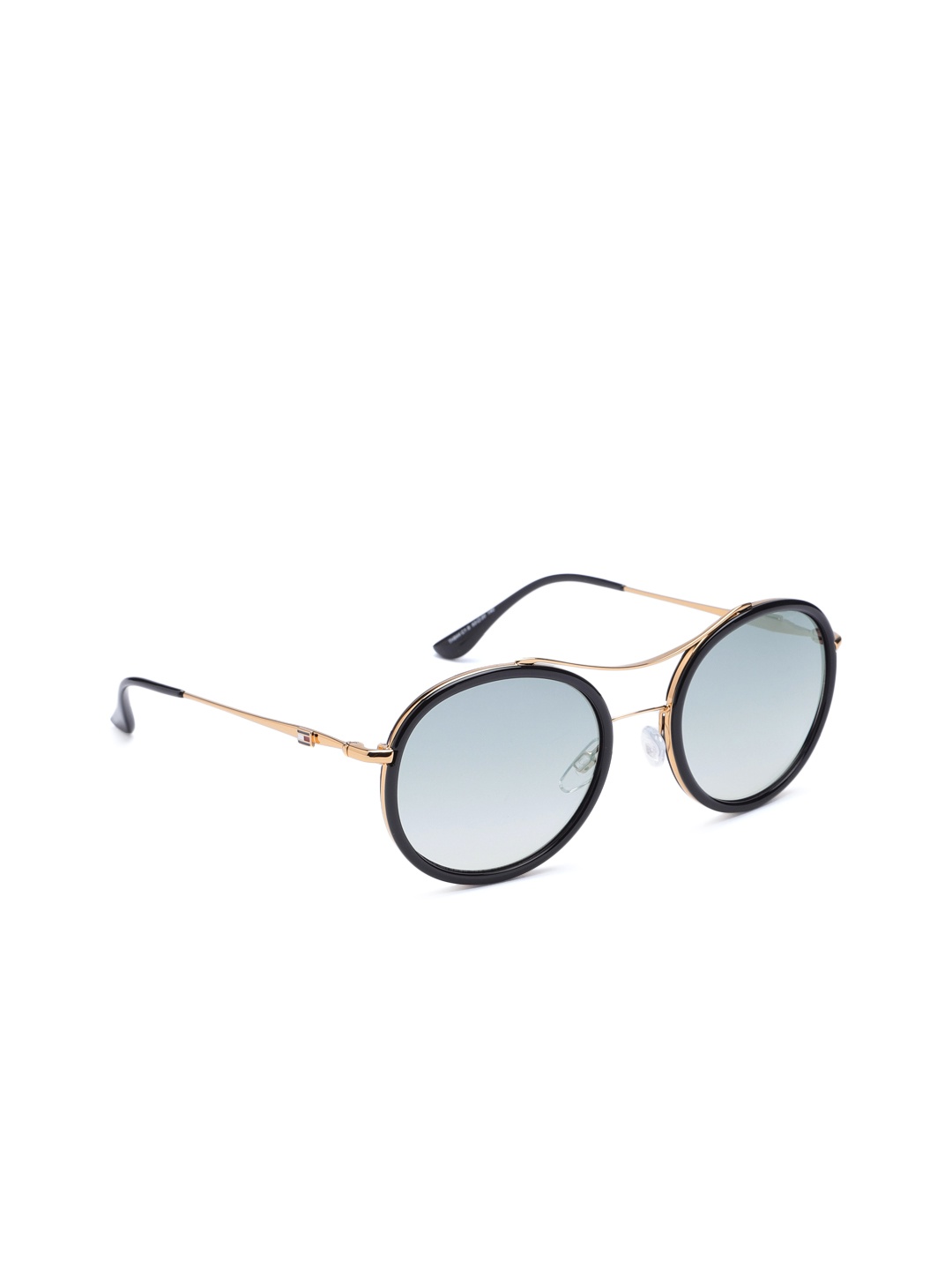Tommy Hilfiger Women Blue Lens & Black Round Sunglasses with UV Protected Lens TH 844 C1 S
Tommy Hilfiger Women Blue Lens & Black Round Sunglasses with UV Protected Lens TH 844 C1 S
