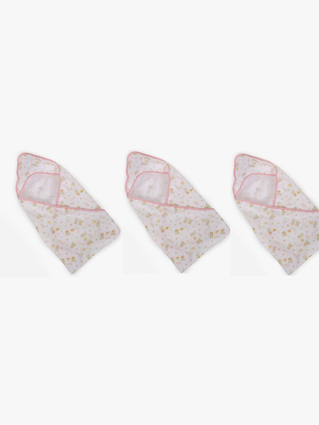 POKORY Kids Unisex Set of 3 White & Pink Floral Mild Winter 110 GSM Single Bed Blankets
POKORY Kids Unisex Set of 3 White & Pink Floral Mild Winter 110 GSM Single Bed Blankets