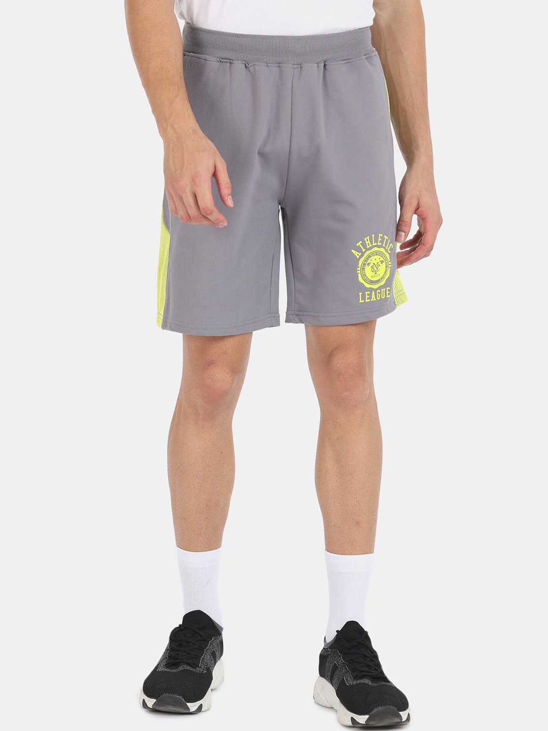 Colt Men Grey Sports Shorts