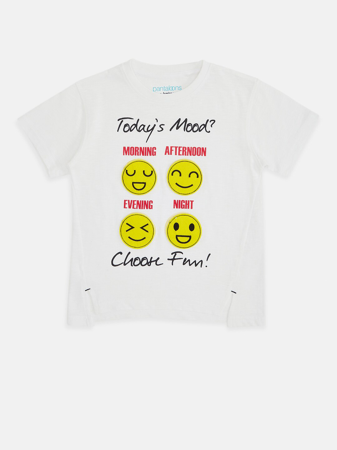 Pantaloons Junior Boys White & Yellow Printed T-shirt
Pantaloons Junior Boys White & Yellow Printed T-shirt