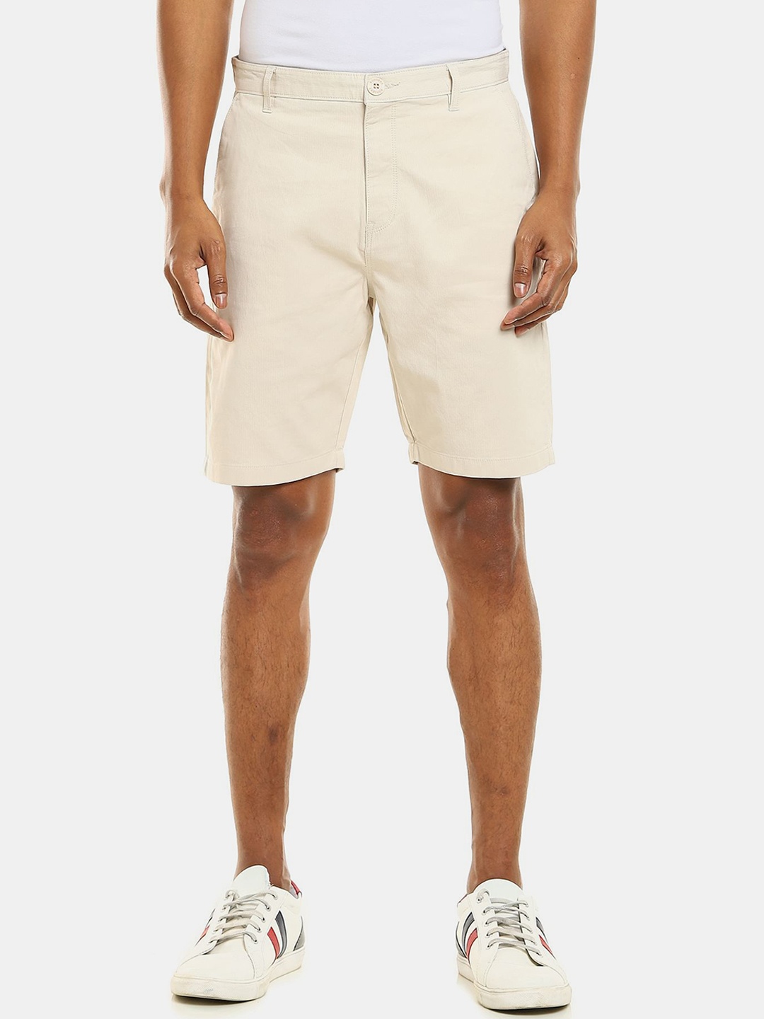 Ruggers Men Beige Pure Cotton Shorts