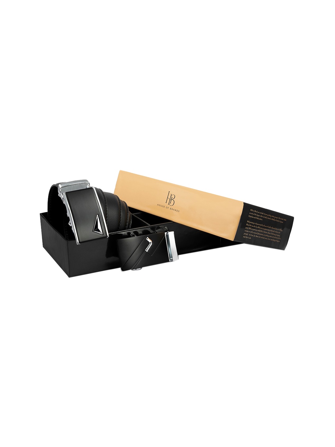 Bange Men Black Genuine Leather Belt With Two Premium Interchangeable Buckles