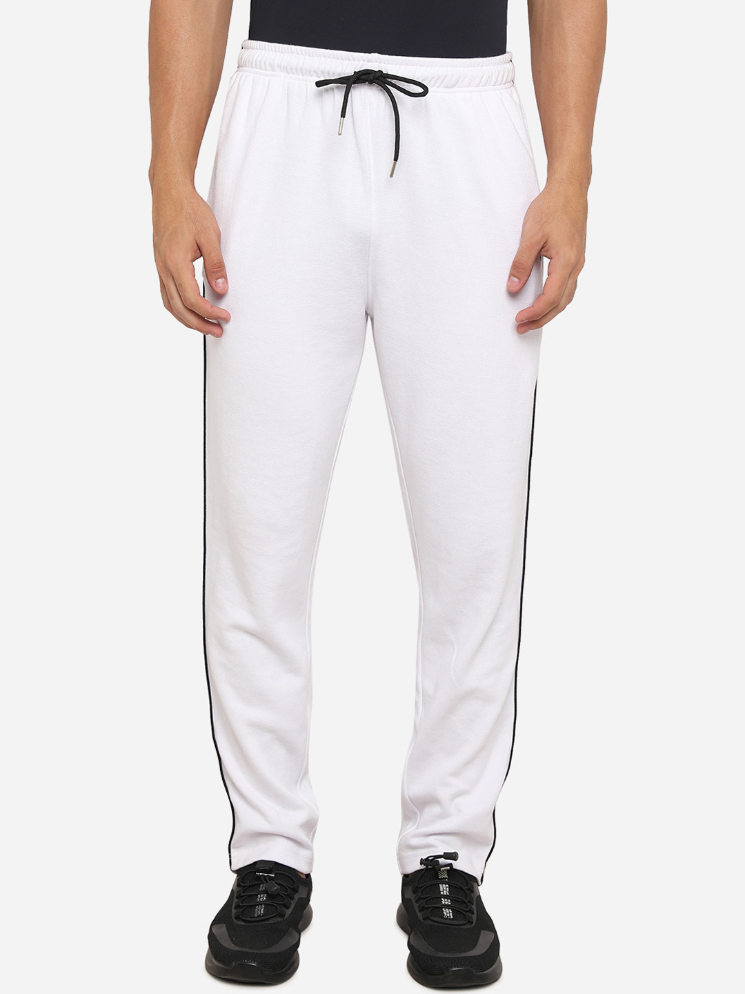 VS by Sehwag Men White Solid Relaxed-Fit Track Pants 
VS by Sehwag Men White Solid Relaxed-Fit Track Pants