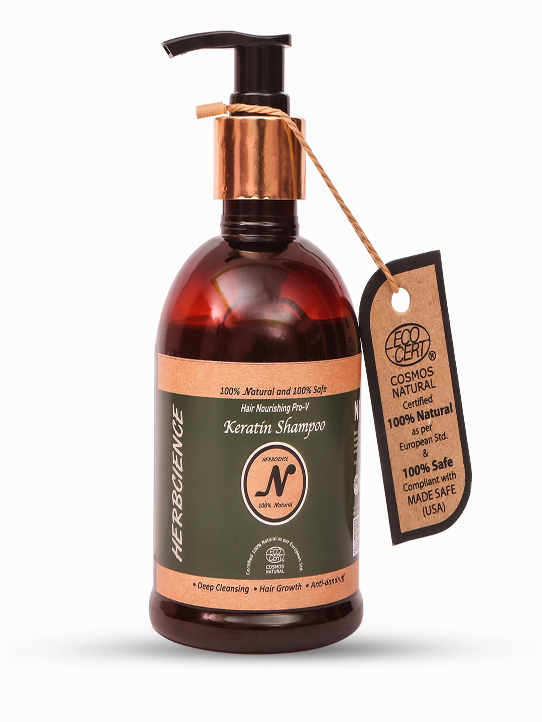 HERBCIENCE Nourishing Pro Vkeratin Shampoo-Certified 100% Natural by ECOCERT-300ml, Green
HERBCIENCE Nourishing Pro Vkeratin Shampoo-Certified 100% Natural by ECOCERT-300ml, Green