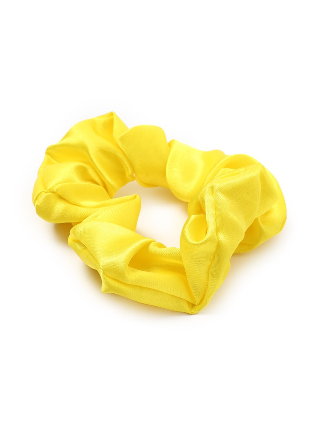 FOREVER 21 Women Yellow Solid Scrunchie