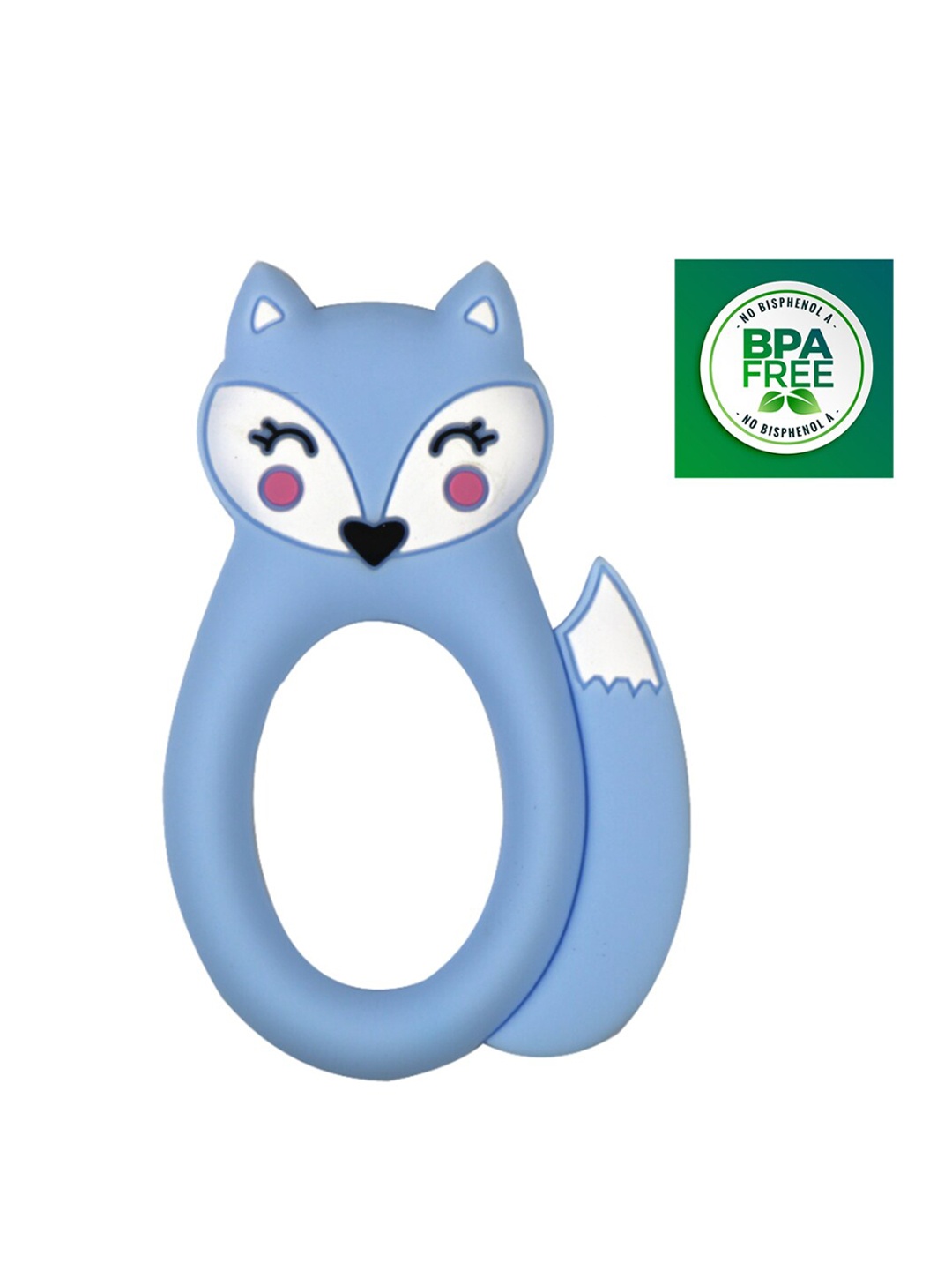 GUCHIGU Unisex Kids Blue & White BPA Free Silicone Teethers