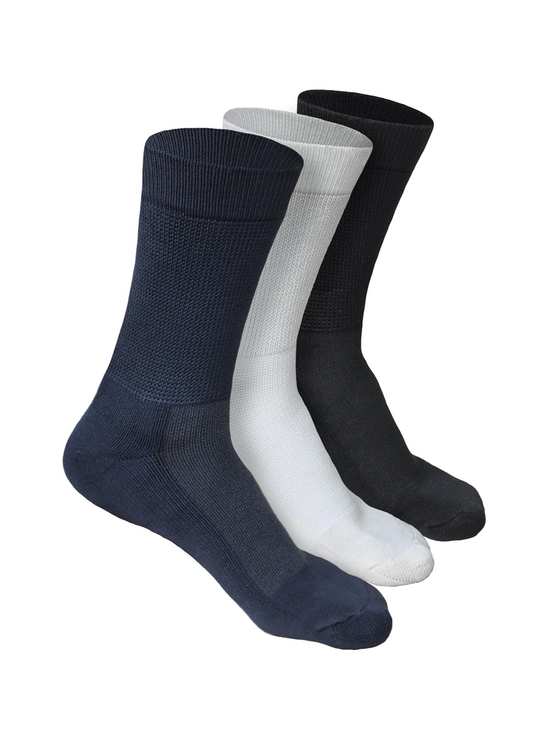 Heelium Men Pack of 3 Bamboo Super Soft & Odour-Free Breathable Crew-Length Socks, Navy blue
Heelium Men Pack of 3 Bamboo Super Soft & Odour-Free Breathable Crew-Length Socks, Navy blue