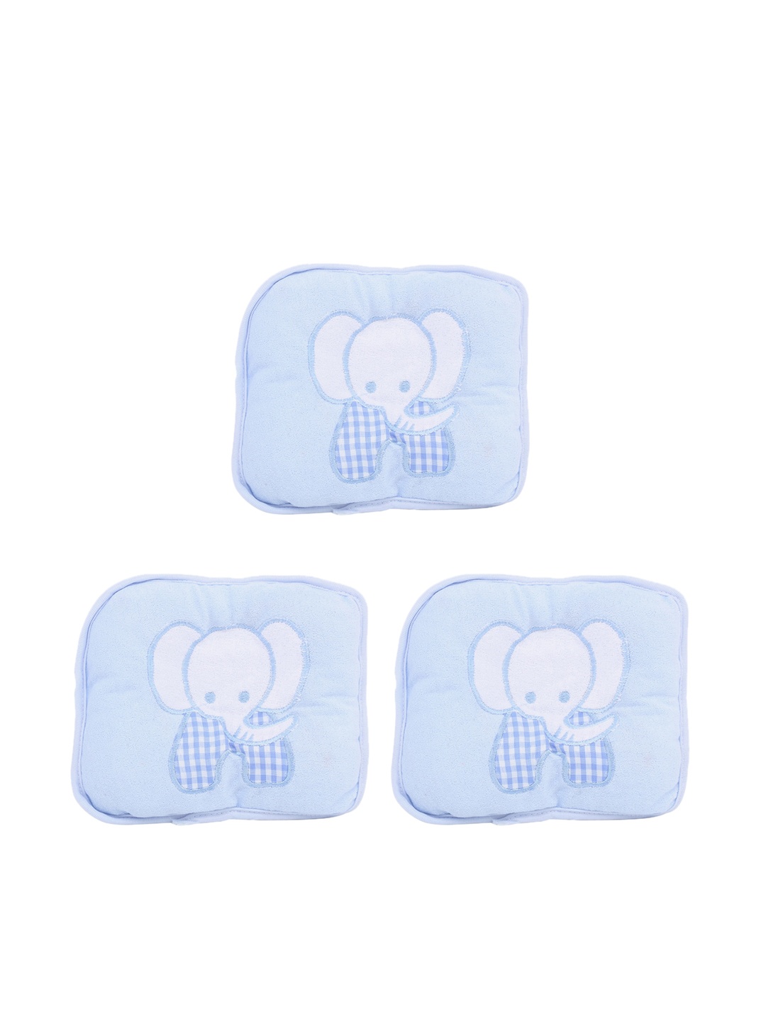 POKORY Infant Kids Set Of 3 Assorted Cotton Square Pillows