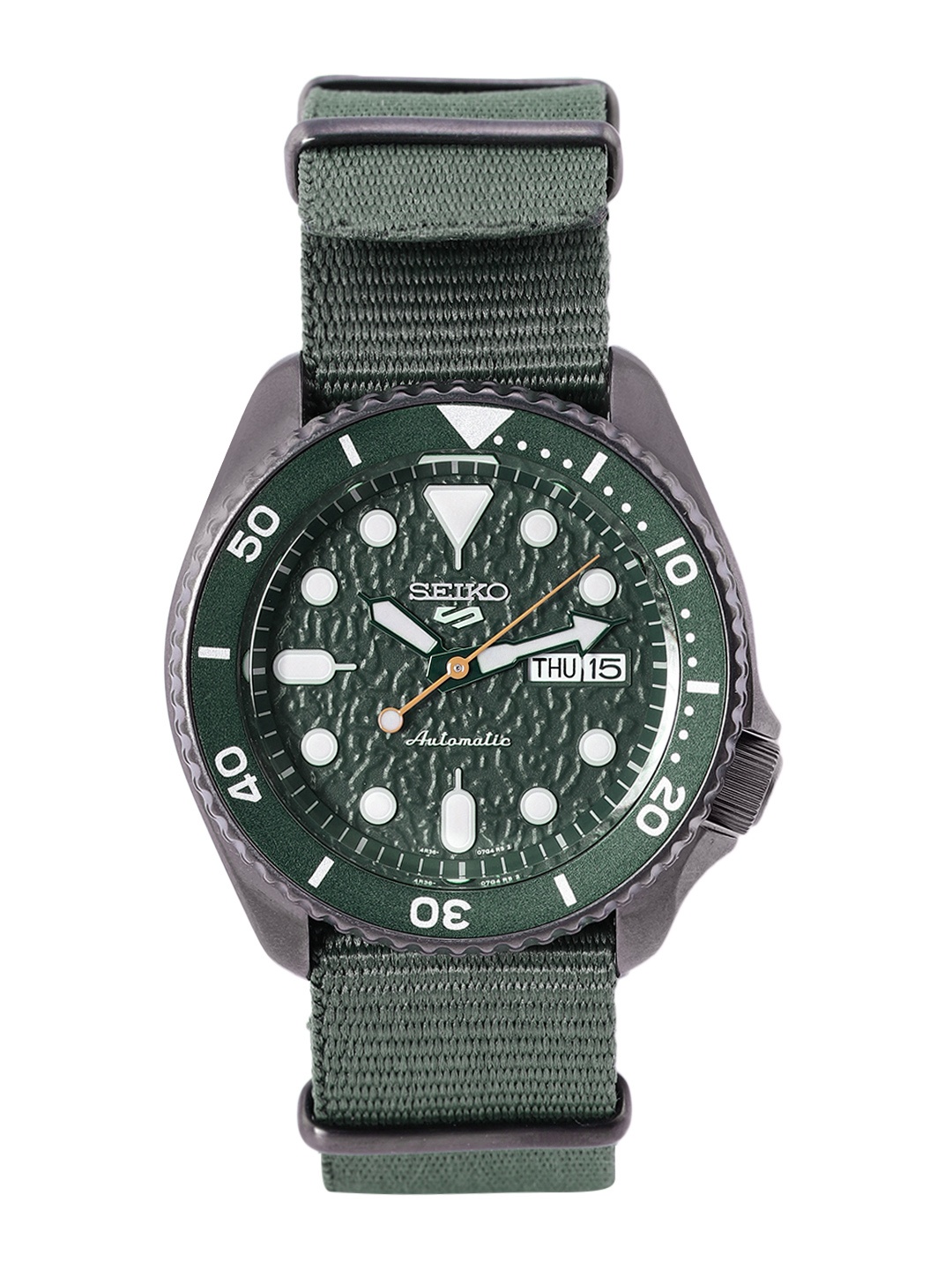 SEIKO Men Green Patterned Dial & Straps Analogue Automatic Motion Powered Watch - SRPD77K1
SEIKO Men Green Patterned Dial & Straps Analogue Automatic Motion Powered Watch - SRPD77K1