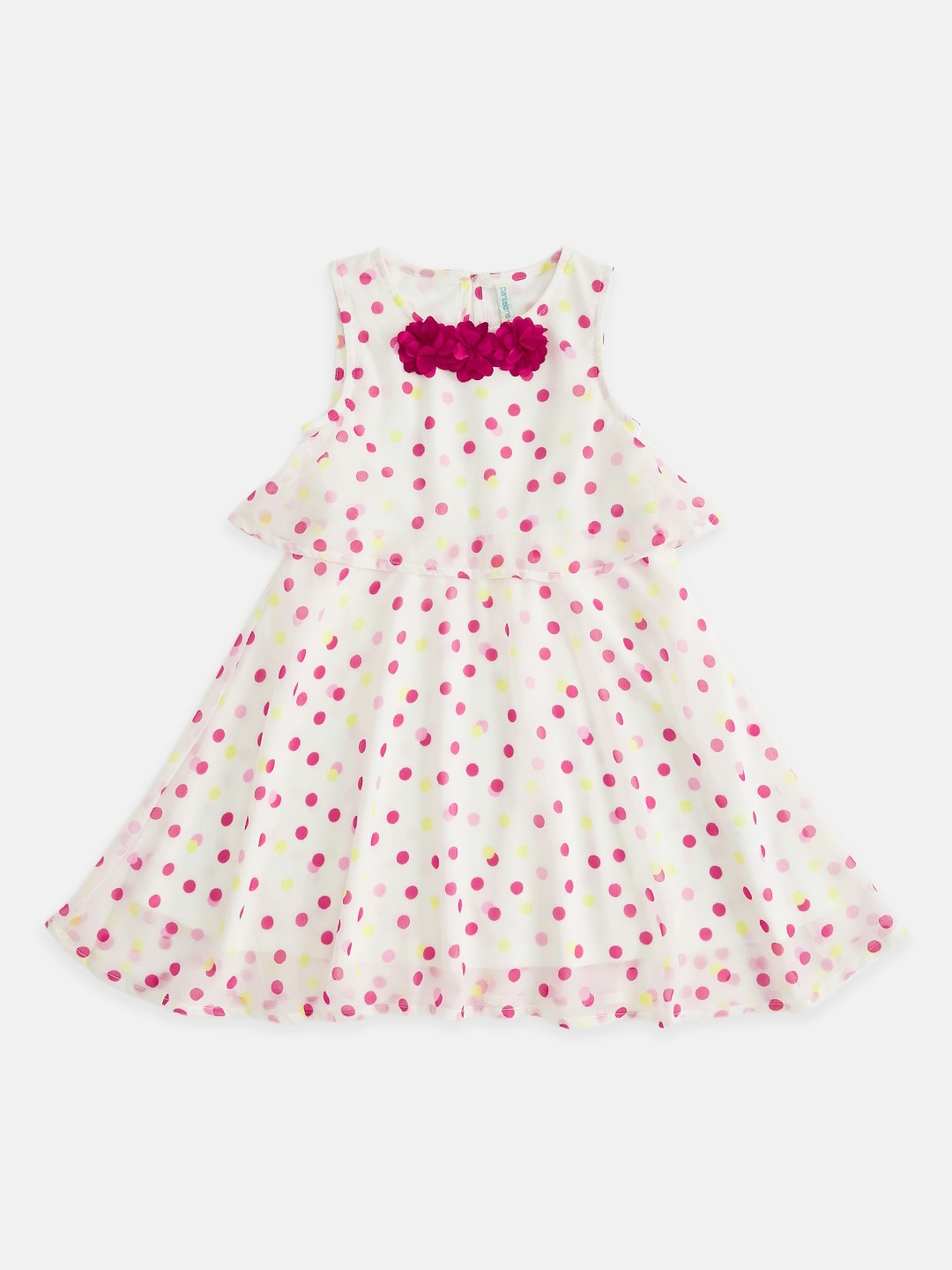 Pantaloons Junior Girls Off White & Pink Polka Dots Printed Georgette Fit & Flare Dress
Pantaloons Junior Girls Off White & Pink Polka Dots Printed Georgette Fit & Flare Dress