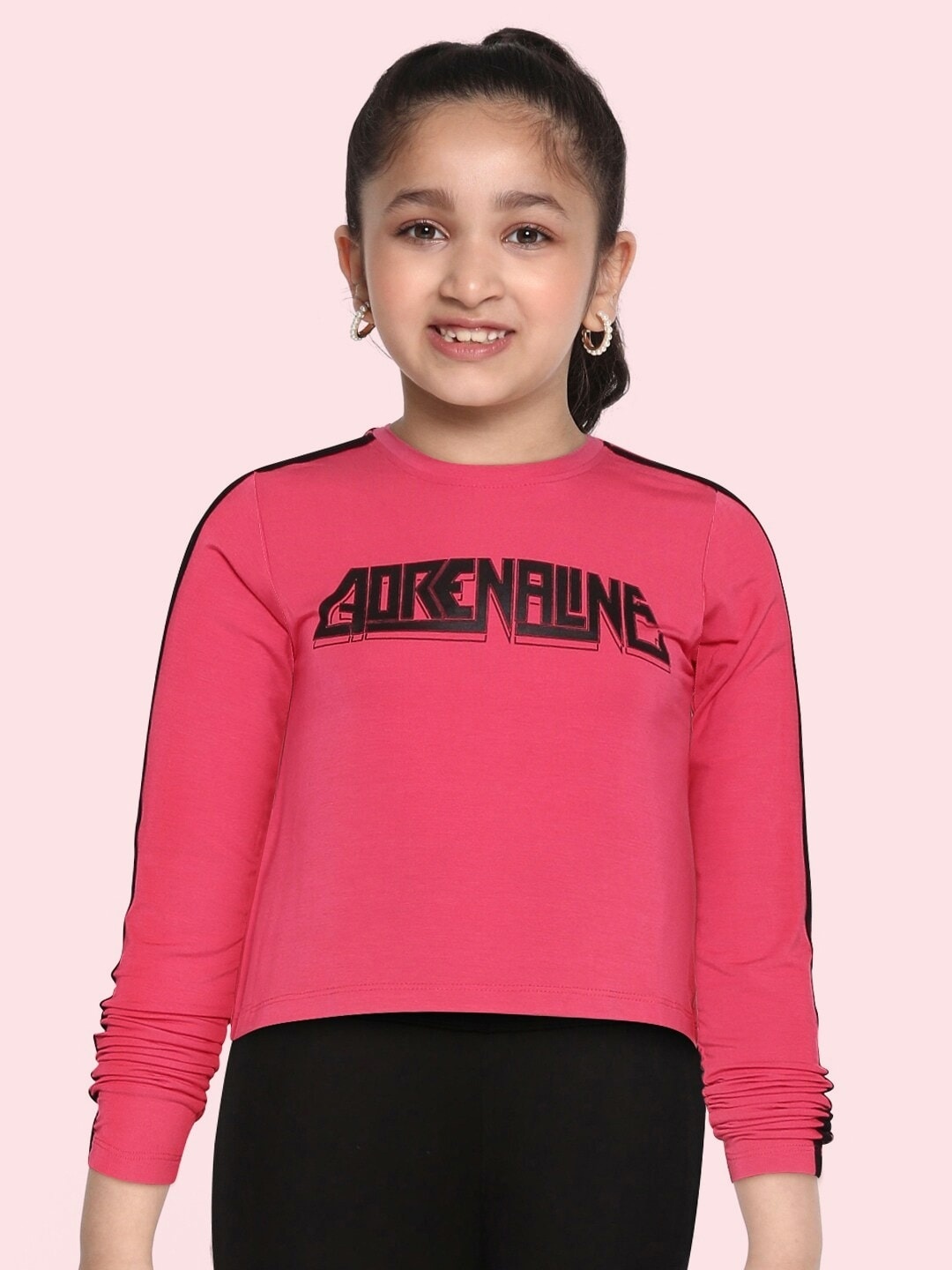 HRX by Hrithik Roshan U-17 Lifestyle Girls Hothouse Pink Bio-Wash Typography Tops
HRX by Hrithik Roshan U-17 Lifestyle Girls Hothouse Pink Bio-Wash Typography Tops