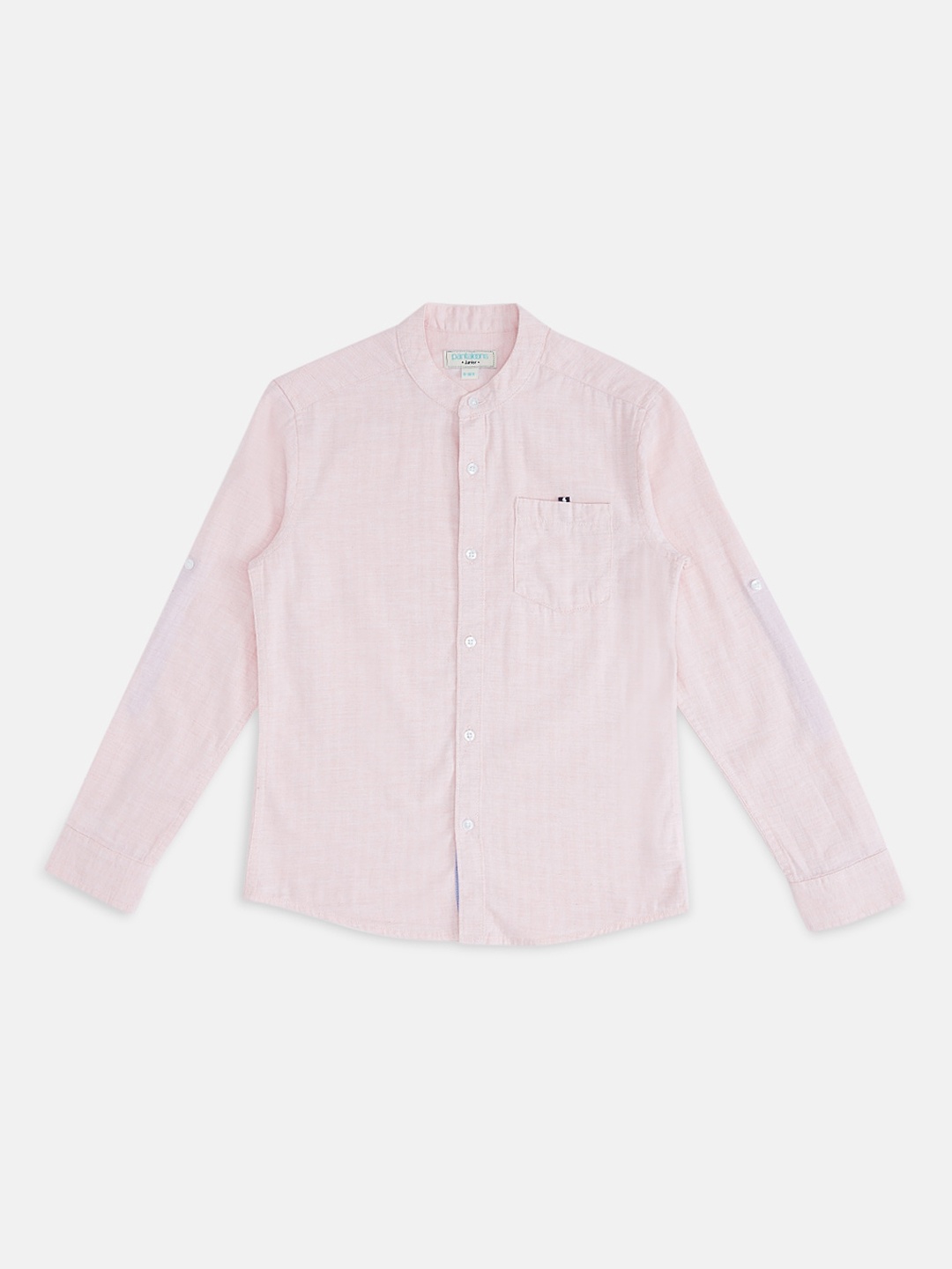 Pantaloons Junior Boys Pink Opaque Casual Shirt