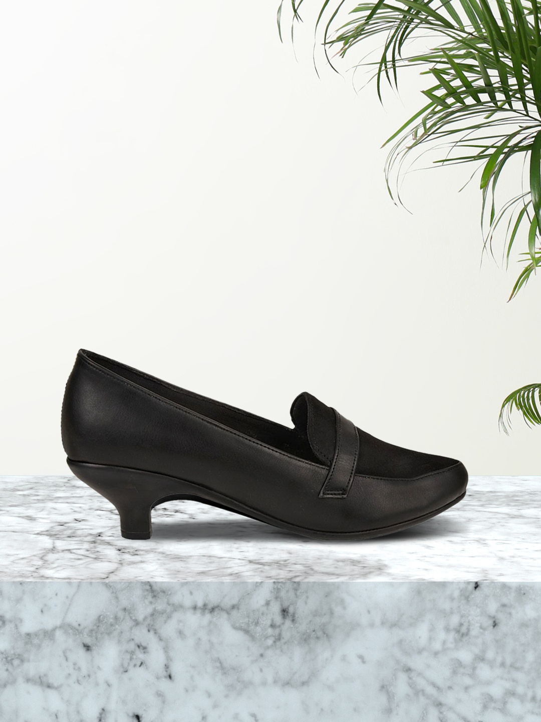 Rocia Black Kitten Pumps