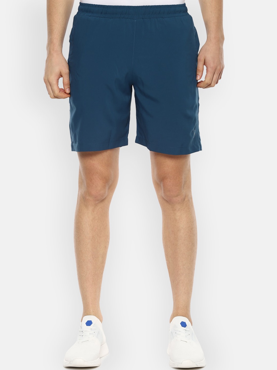 Louis Philippe ATHPLAY Men Blue Slim Fit Sports Shorts