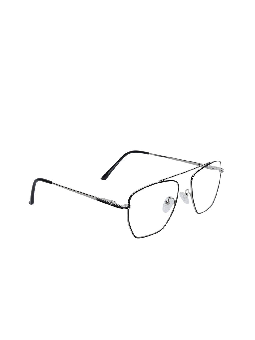Peter Jones Eyewear Unisex Black & Silver-Toned Square Blue Light Blocking Glasses
Peter Jones Eyewear Unisex Black & Silver-Toned Square Blue Light Blocking Glasses