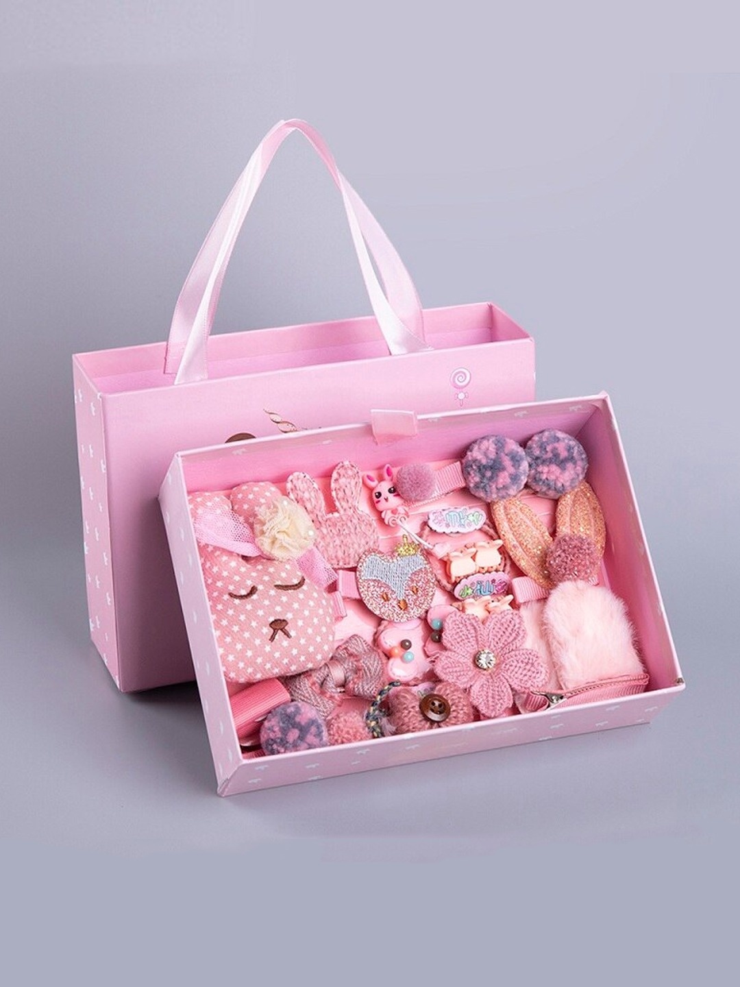 Yellow Chimes Girls Pink Set Of 20 Hair Accessory With Clips & Band Assortment Gift Box
Yellow Chimes Girls Pink Set Of 20 Hair Accessory With Clips & Band Assortment Gift Box