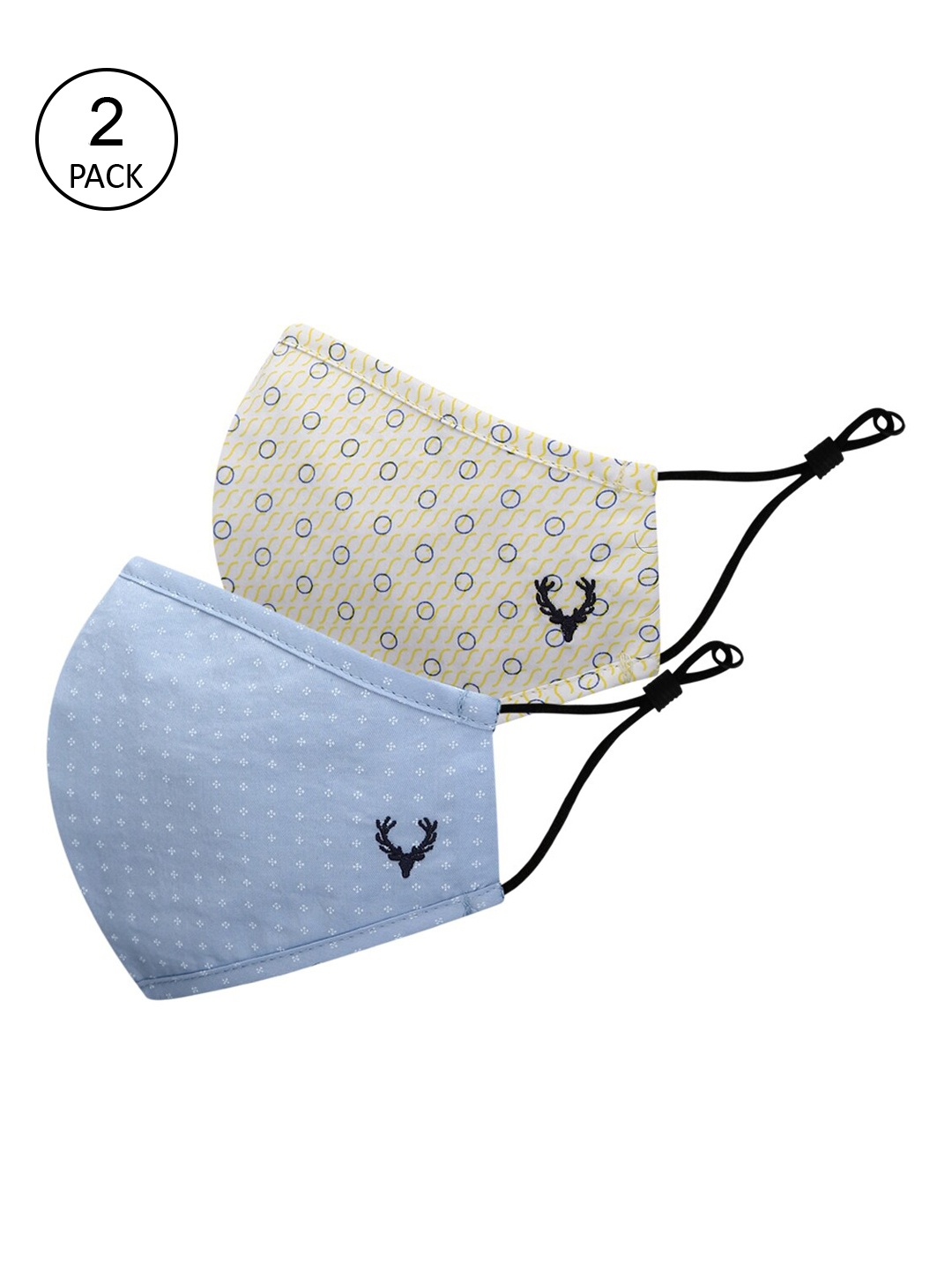 Allen Solly Junior Unisex Kids Pack Of 2 Printed 3-Ply Pure Cotton Protective Outdoor Masks, Blue
Allen Solly Junior Unisex Kids Pack Of 2 Printed 3-Ply Pure Cotton Protective Outdoor Masks, Blue